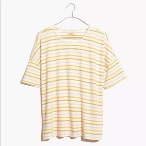 Madewell raw-edged hangout tee